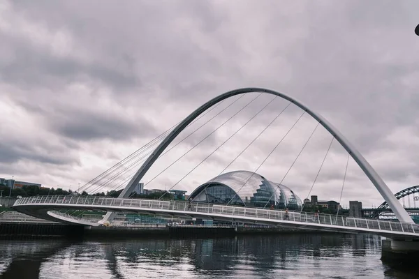 Newcastle Regno Unito 2019 Cityscape Girato Guardando Verso Ponte Del — Foto Stock