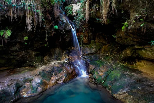 Het Groene Zwembad Het Nationaal Park Isalo Madagaskar — Stockfoto