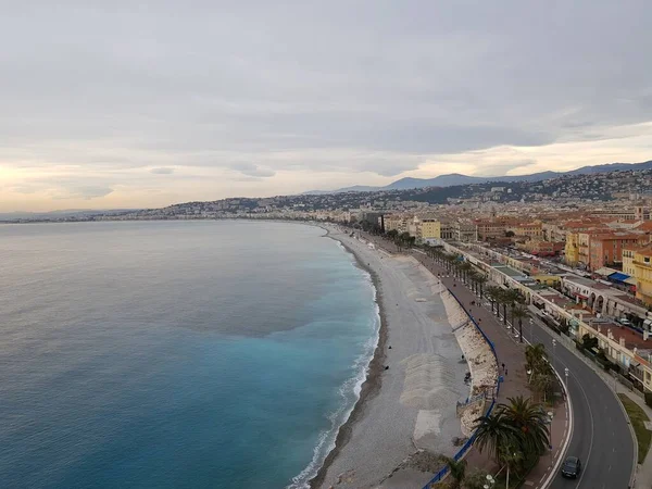 建物やイタリアの海の高角度ショット — ストック写真