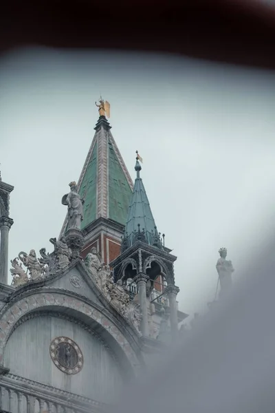 Вертикальний Знімок Історичної Базиліки Святого Марка Венеції Італія — стокове фото