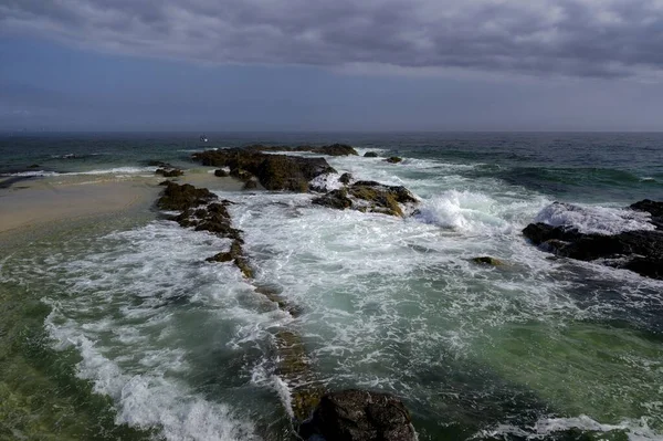 Ένα Όμορφο Τοπίο Snapper Rocks Στο Rainbow Bay Queensland Αυστραλία — Φωτογραφία Αρχείου