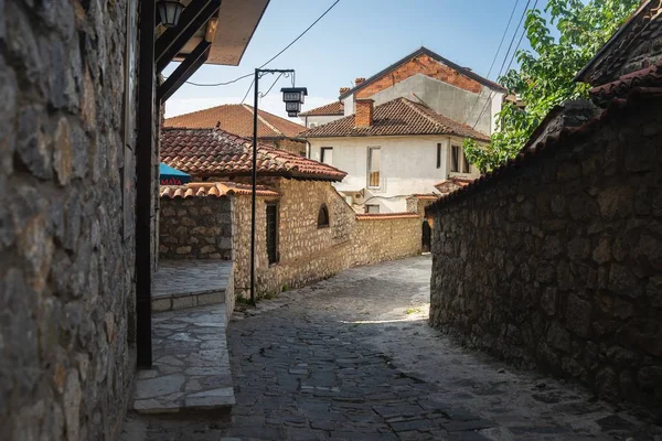 Ohrid Macédoine Déc 2019 Streetlife Les Environs Dans Lac Ohrid — Photo