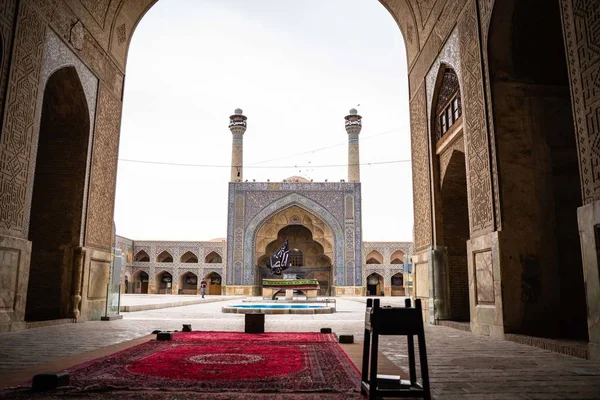 Кашан Иран Октября 2019 Года Внутри Мечети Кашан Иране — стоковое фото
