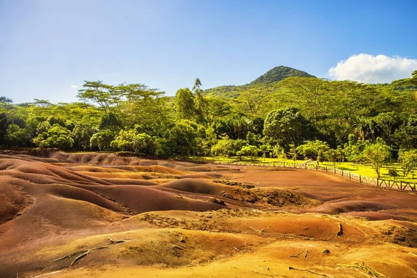 Famosa Tierra de Siete colores en Chamarel, Mauricio — Foto de Stock