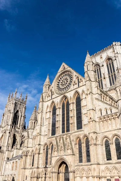 Primer plano retrato de York minster ventana — Foto de Stock