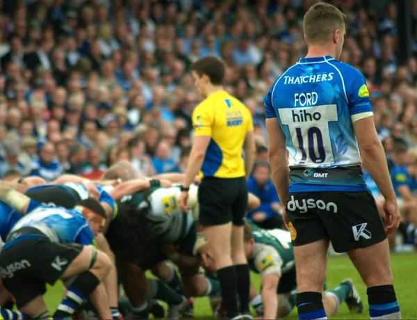 Bad Rugby play Leicester Tigers, Aviva Premiership, Recreation Ground, Bath. 7 mei 2016. — Stockfoto