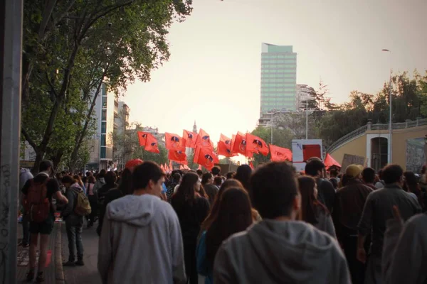 Santiago Chile Sep 2019 Santiago Chile Globaler Streik Für Planet — Stockfoto