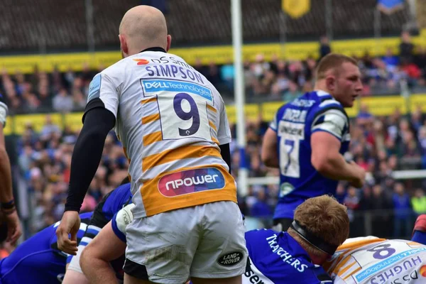 Bath Rugby Darazsat játszik, Gallagher Premiership-t. Pihenőhely, Bath. 2019. május 5.. — Stock Fotó