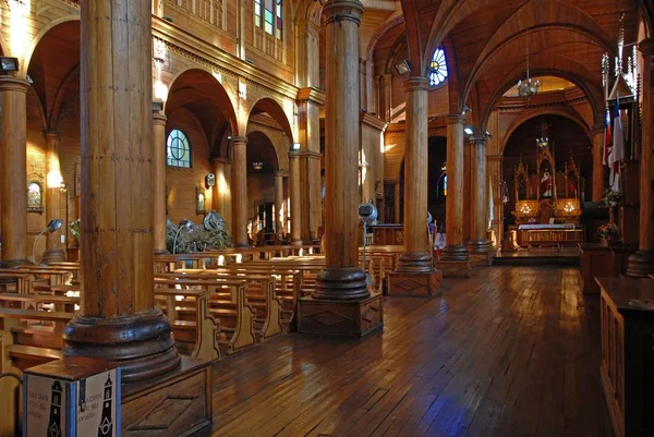 Interior shot of an empty church — Stock Photo, Image