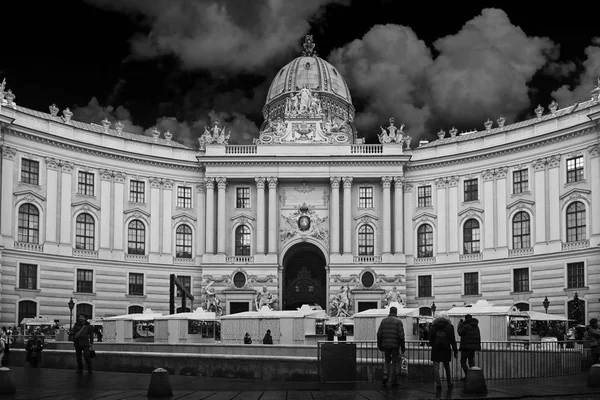 Відень Австрія Грудня 2019 Сірий Постріл Імператорського Палацу Гофбург Під — стокове фото