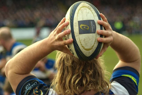 Bath Rugby játszik Glasgow Warriors, rekreációs pálya, Bath. 2015. január 25.. — Stock Fotó