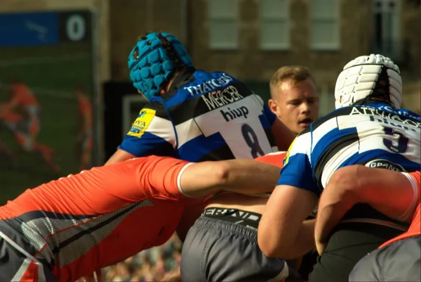 Bath Rugby play Newcastle  in a premiership match, Recreation Ground, Bath.  10 September 2016. — Stockfoto