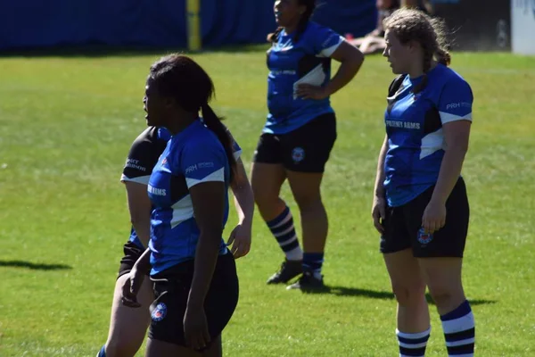 Bad Rugby Dames en Plymouth Dames, Recreatie Grond, Bad. 25 april 2017. — Stockfoto