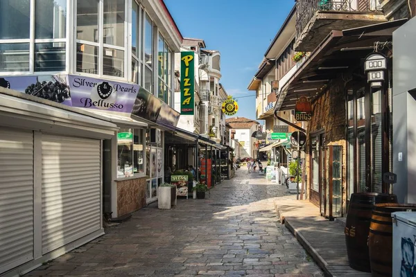 Vida na rua no Lago Ohrid — Fotografia de Stock