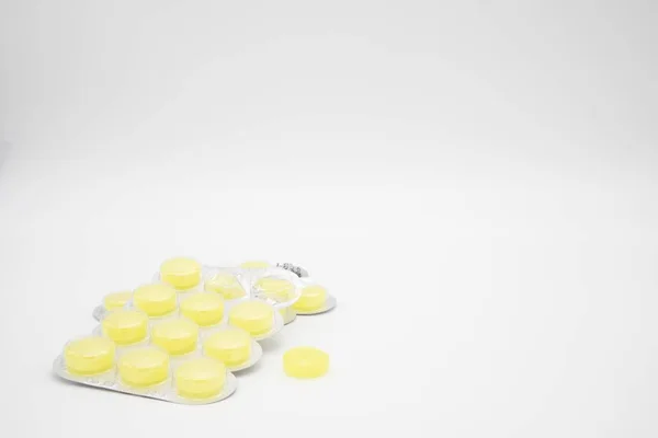 Gloucester Velká Británie Ledna 2020 Různé Kapsle Pilulky Tablety Izolované — Stock fotografie