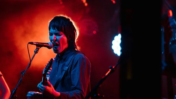 Brisbane Ausztrália 2017 Október Jen Cloher Band Brisbane Fesztiválon 2017 — Stock Fotó