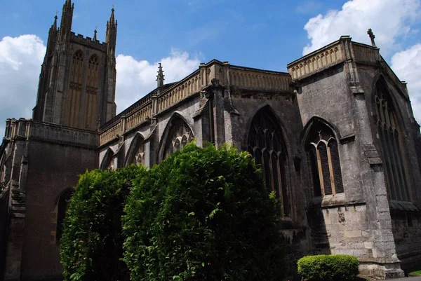 Wells Somerset Inghilterra Regno Unito Maggio 2019 Chiesa Saint Cuthbert — Foto Stock