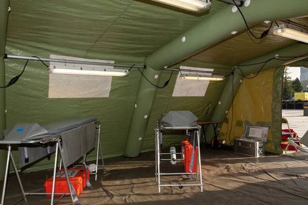 Hospital Emergência Preparado Para Exercício Holanda — Fotografia de Stock