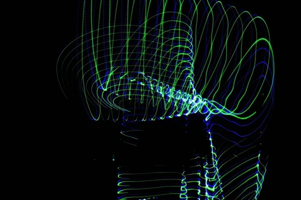 Cool Beautifully Made Vibrant Background Colorful Lights Created Slow Shutter — 스톡 사진