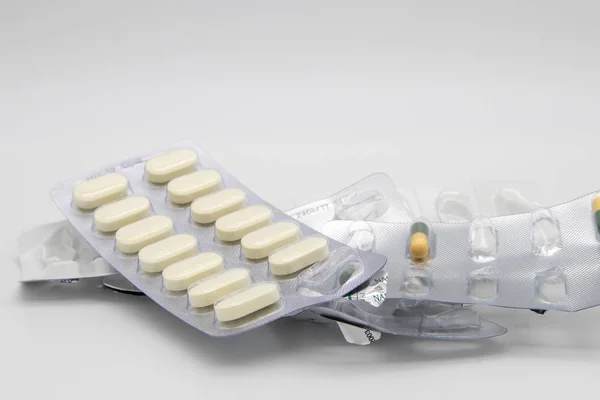 Gloucester United Kingdom Ingdom January 2020 Medication Form Capsules Pills — 图库照片