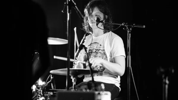 Brisbane Avustralya Ekim 2017 Jen Cloher Grubu Brisbane Festivali 2017 — Stok fotoğraf