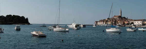 Rovinj summer time in Croatia sea shore — Stock Photo, Image