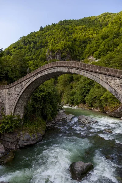 Krásný Výhled Most Zajatý Obci Arhavi Kucukkoy Turecko — Stock fotografie