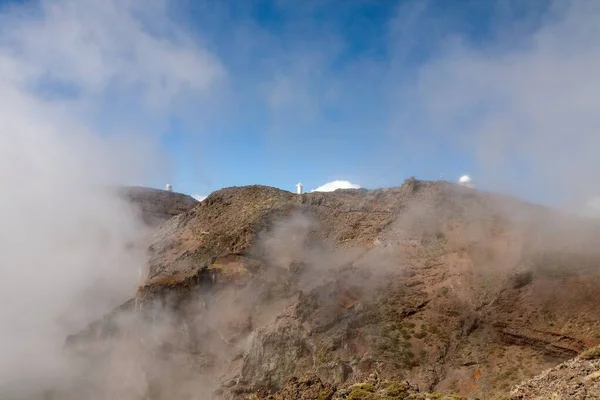 Een Prachtige Opname Vanaf Top Van Caldera Taburiente Vulkaan Palma — Stockfoto