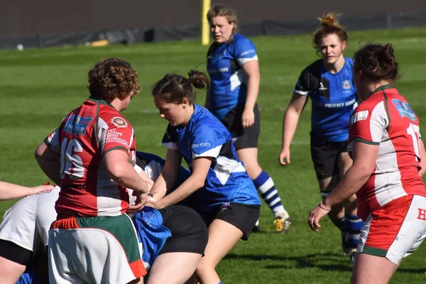 Bath England United Kingdom Kwietnia 2017 Bath Rugby Ladies Plymouth — Zdjęcie stockowe