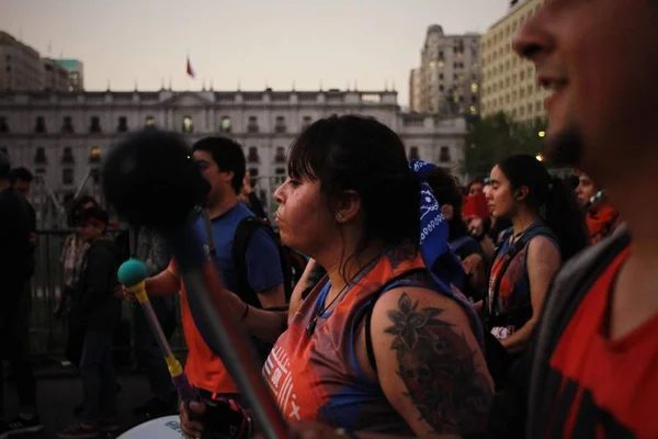 Santiago Chile Szeptember 2019 Santiago Chile Global Strike Planet Diákok — Stock Fotó