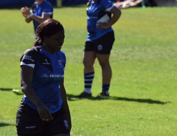 Bath England United Kingdom Kwietnia 2017 Bath Rugby Ladies Plymouth — Zdjęcie stockowe