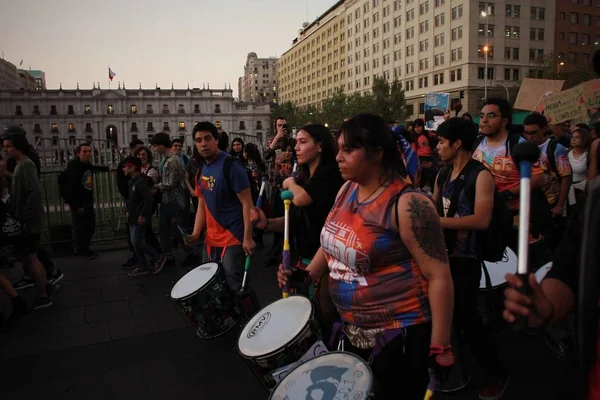 Santiago Chile Sep 2019 Santiago Chile Global Strike Planet Students — 스톡 사진