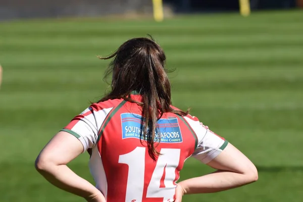 Bath England United Kingdom Kwietnia 2017 Bath Rugby Ladies Plymouth — Zdjęcie stockowe