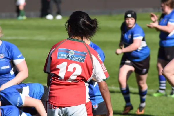 Bath England United Kingdom Kwietnia 2017 Bath Rugby Ladies Plymouth — Zdjęcie stockowe