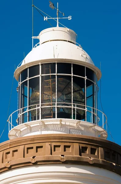 Foto de close-up vertical do topo do Farol do Cabo Byron em Byron, Austrália — Fotografia de Stock