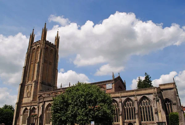 Kościół św. Cuthberta, Wellsa, Somerset, Anglia. 22 maja 2019. — Zdjęcie stockowe