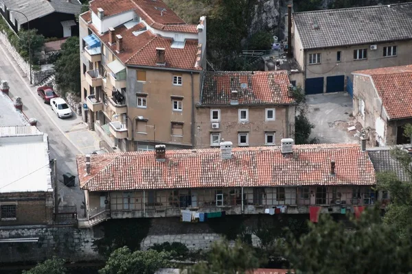 Vue aérienne de la ville de Rijeka en Croatie en été — Photo