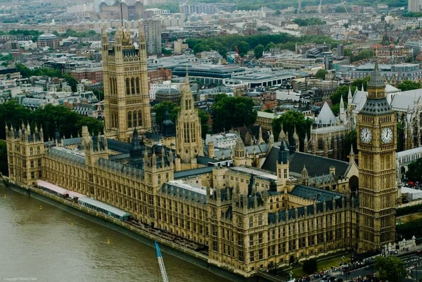 Aerial Close View Houses Parliament 2006 — Stock Photo, Image