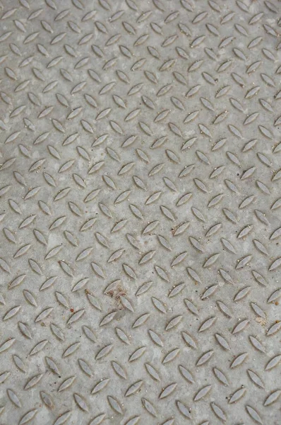 Svislý Vysoký Úhel Detailní Záběr Šedé Železné Podlahy Pozadí — Stock fotografie