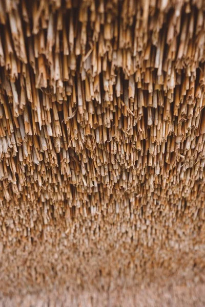 Closeup Shot Small Brown Wooden Sticks Put Next Each Other — Stockfoto
