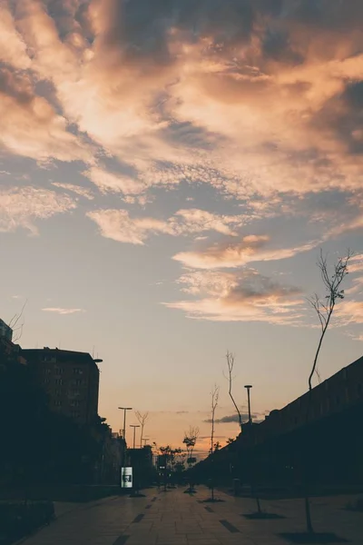 Mooie zonsondergang in het centrum van Rio — Stockfoto