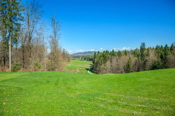 Ein Golfplatz Otocec Slowenien Einem Sonnigen Sommertag — Stockfoto