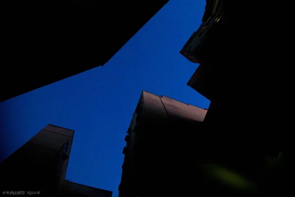 Céu Azul Brilhante Edifícios Noite Centro Rio Janeiro — Fotografia de Stock