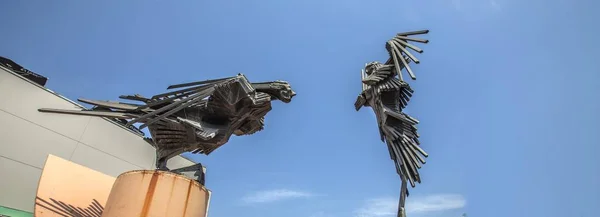 Abstract iron sculpture — 스톡 사진