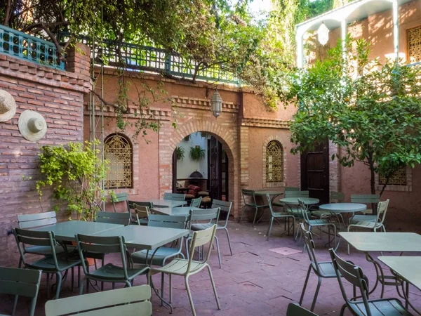 Il Majorelle Garden è un giardino botanico e giardino paesaggistico d'artista a Marrakech — Foto Stock