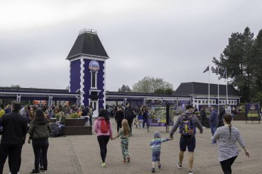 Entrance to Alton Towers Resort. clipart