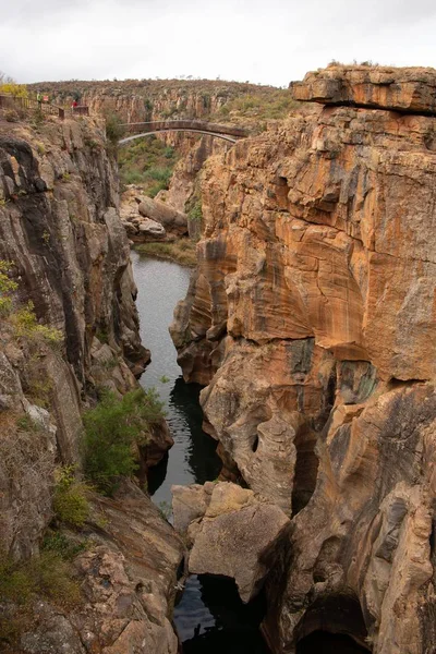 Vertical Shot Bourke Luck Potholes Moremela South Africa — Stockfoto