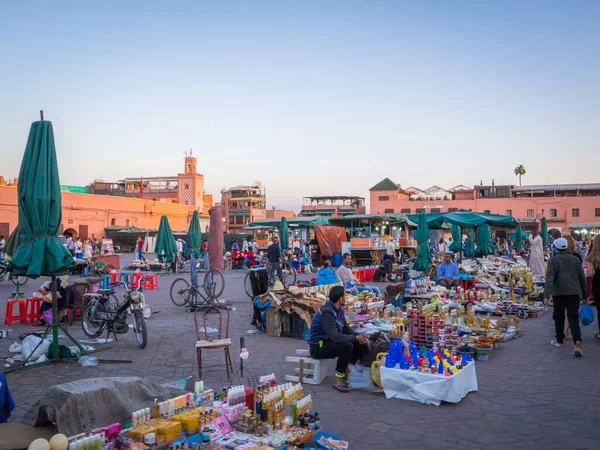 Marrakech Morocco Junho 2018 Marrakech Morocco Junho 2018 Famoso Mercado — Fotografia de Stock