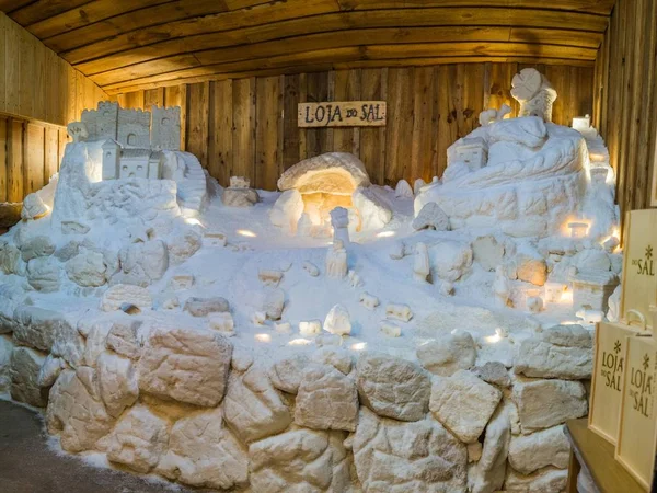 Rio Maior Portugal Dec 2018 Christmas Crib Sculpture Made Salt — Stockfoto