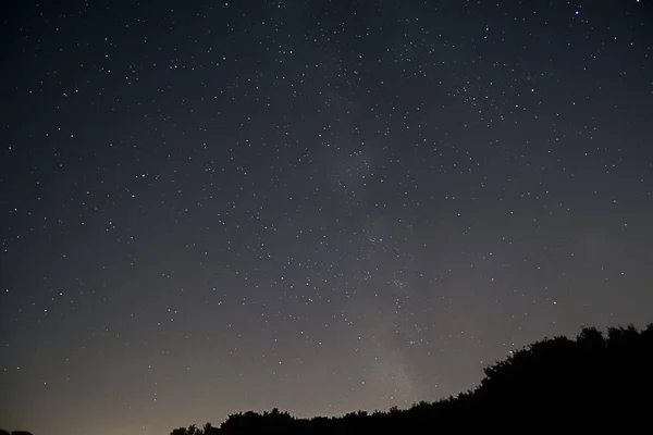 Όμορφη λήψη έναστρου νυχτερινού ουρανού — Φωτογραφία Αρχείου